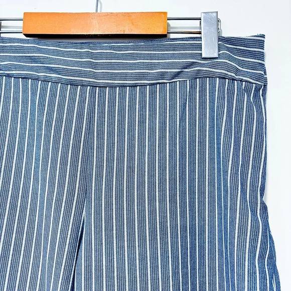 BELLE  VERE Wide blue and white striped pants - Picture 7 of 8